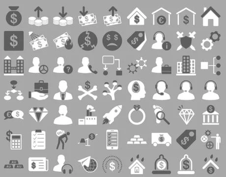 Commerce Icon Set Illustrazione stock