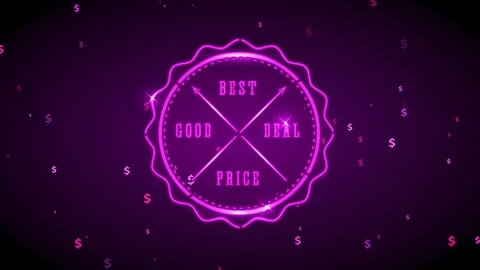 Commerce marketing concept science designed with a circular sparkling figure Vidéo 129540024