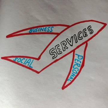 Commerce pattern visible on white paper Fotos de archivo