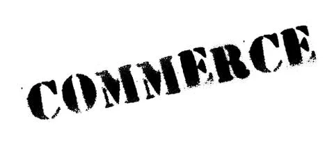 Commerce rubber stamp Stock Illustration