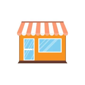 Commerce, shop, store icon. Vector illustration. Building Ilustración de archivo
