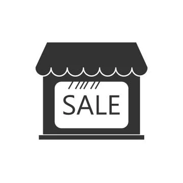 Commerce, shop, store icon. Vector illustration. Building Ilustración de archivo