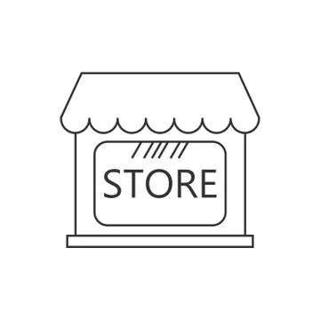 Commerce, shop, store icon. Vector illustration. Building Stock-Illustration