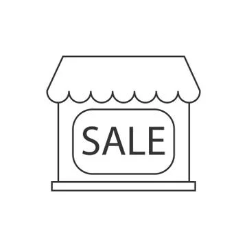 Commerce, shop, store icon. Vector illustration. Building Stock-Illustration