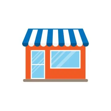 Commerce, shop, store icon. Vector illustration. Building Ilustración de archivo
