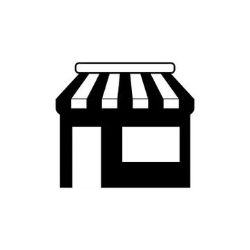 Commerce, shop, store icon. Vector illustration. Building Ilustración de archivo