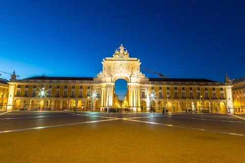 Commerce Square in Lisbon Foto stock