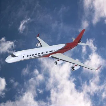 Commercial aircraft concept final product 3D Model