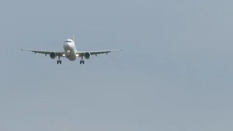 Commercial Ariplane Flying By Stock Footage 101642051
