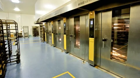 Commercial Bakery 4K Video stock 5186842