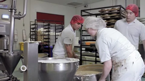 Commercial Bakery Stock Footage 8633590
