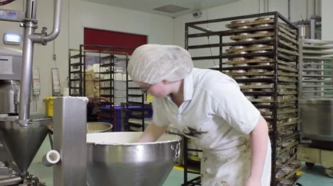 Commercial Bakery Stock Footage 8633926
