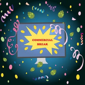 Commercial break Stock Illustration
