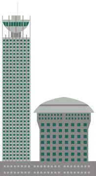 Commercial building Stock-Illustration