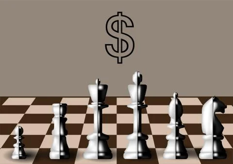 Commercial chess Stock Illustration