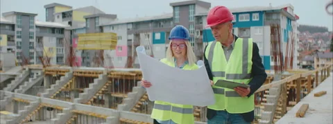 Commercial Construction Site Vídeos de archivo 150851707