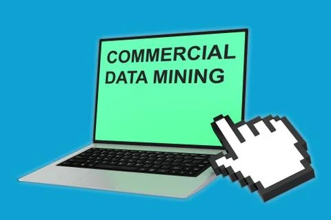 Commercial Data Mining concept Stock Illustration