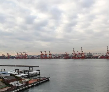 Commercial docks Stock Photos