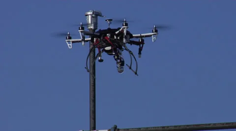 Commercial Drones at Work Video stock 38297038
