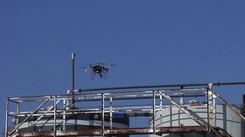 Commercial Drones at Work Video stock 38297421