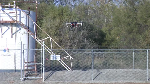 Commercial Drones at Work Stock Footage 38297437