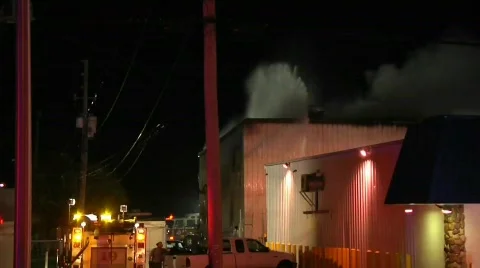 Commercial Fire Stock Footage 718624