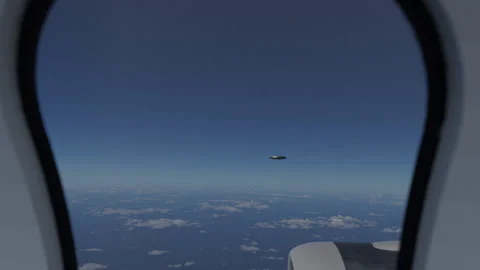 Commercial Flight UFO's Stock Footage 159378224