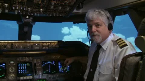 Commercial Jet Co-Pilot Stock Footage 22775048