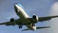 Commercial jet flying overhead HD Footage