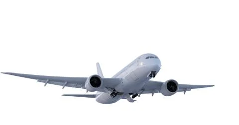 Commercial Jet Plane 3D render Stock Illustration