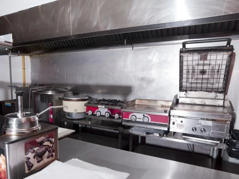 Commercial kitchen Foto stock