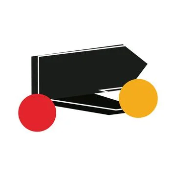 Commercial label with arrow Stock Illustration
