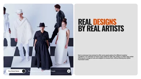 Commercial Multiscreen Fashion Slideshow After Effects stock