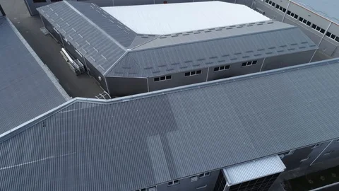 Commercial property Logistic complex top view Stock Footage 89100101