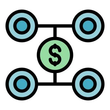 Commercial realization icon vector flat 스톡 일러스트