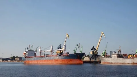 Commercial Ships Stock-Footage 75451274