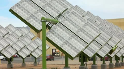 COMMERCIAL SOLAR PANELS 2 Stock Footage 10789548