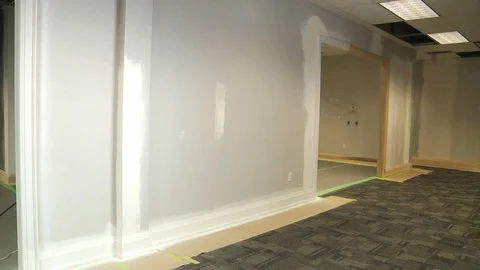 Commercial space remodeling Stock Footage 111497576