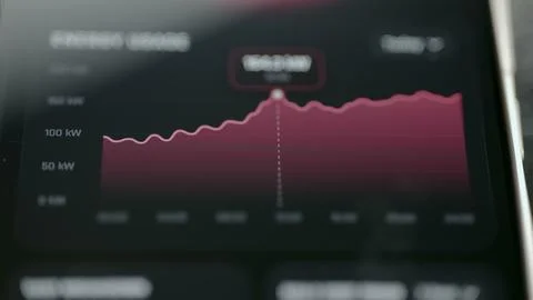Commercial still image extracted from the analyzed video. Energy usage Stock Photos