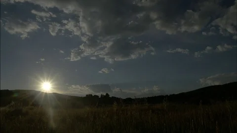 Commercial sunset, time-lapse. Stock Footage 82331605