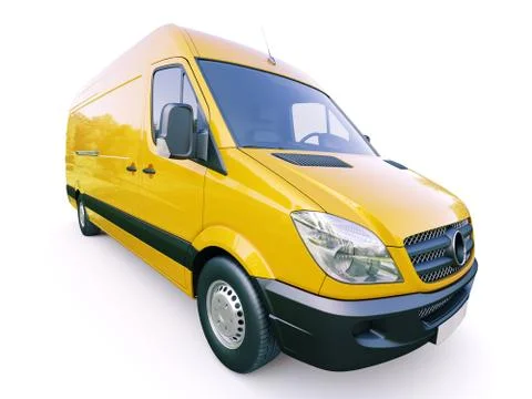 Commercial van Stock Illustration