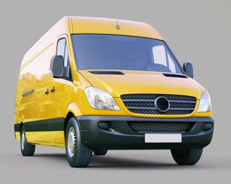 Commercial van 스톡 일러스트