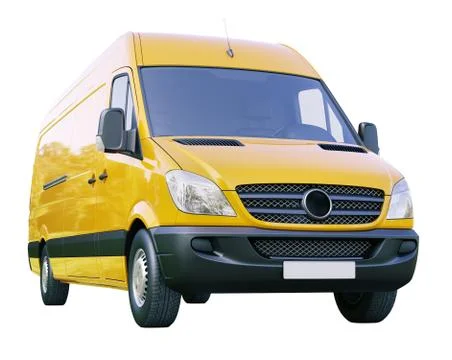 Commercial van isolated 스톡 일러스트