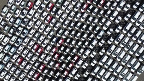 Commercial Vehicle Distribution Yard Stock Footage 334902858