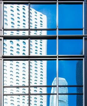 Commercial Window closeup shot Stock Photos