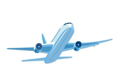 Commerical Aircraft Stock Illustration