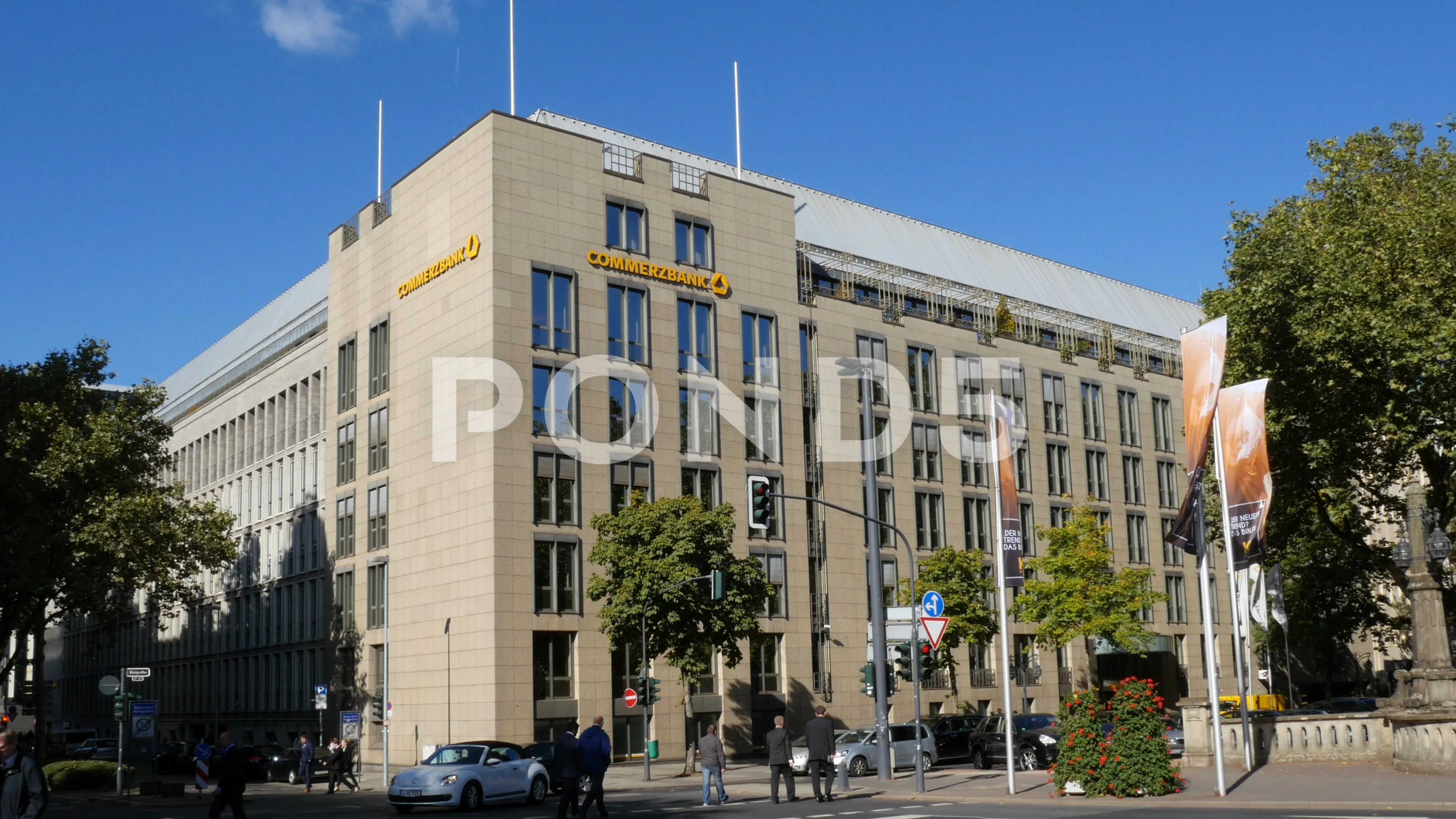 Commerzbank Dusseldorf Stock Video Pond5