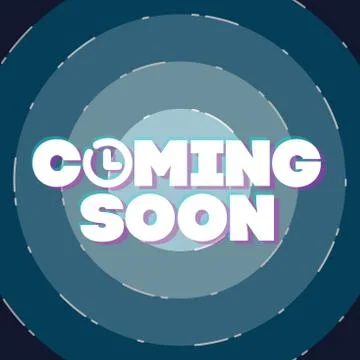 Comming soon illustration Stock Illustration