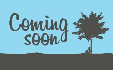 Comming soon temporary banner Stock Illustration