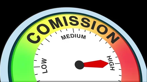 Commission Level Text or Word  Low and Medium to High Meter Concept Animation Stock Footage 288627125